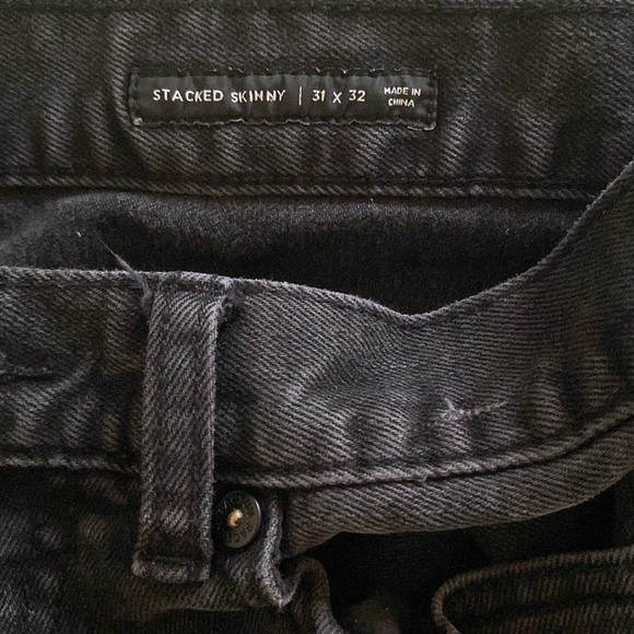 Men’s black pacsun ripped skinny jeans 31x32 - Picture 3 of 3